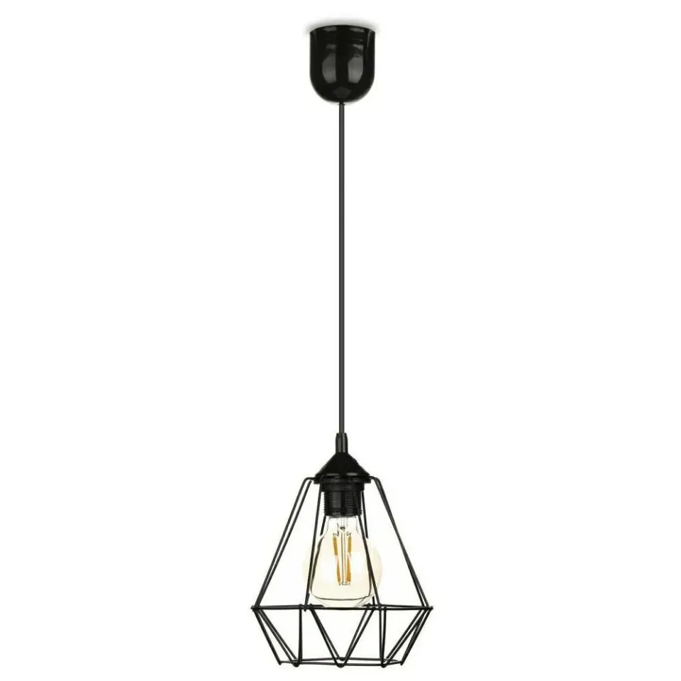 HOWHOMELY Paris Diamond Hängelampe Draht Industrial