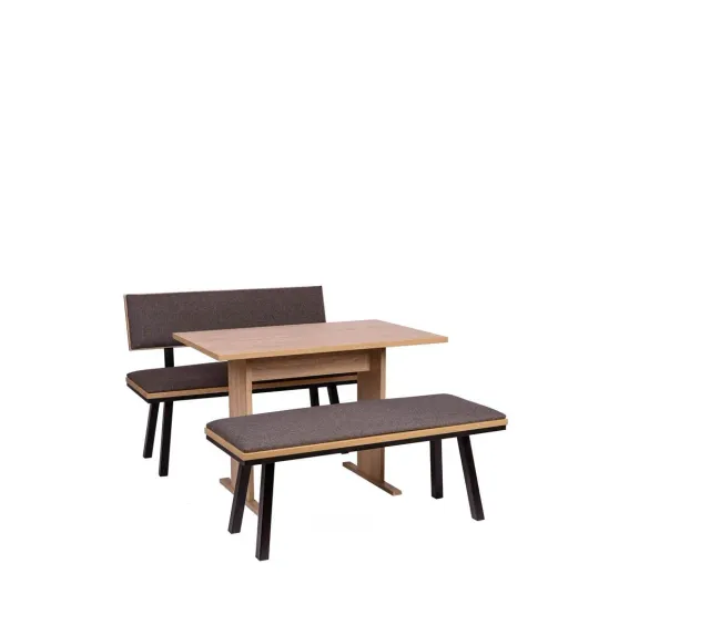 Kundler Home Die Elegante Essgruppe 3-tlg mit Säulentisch