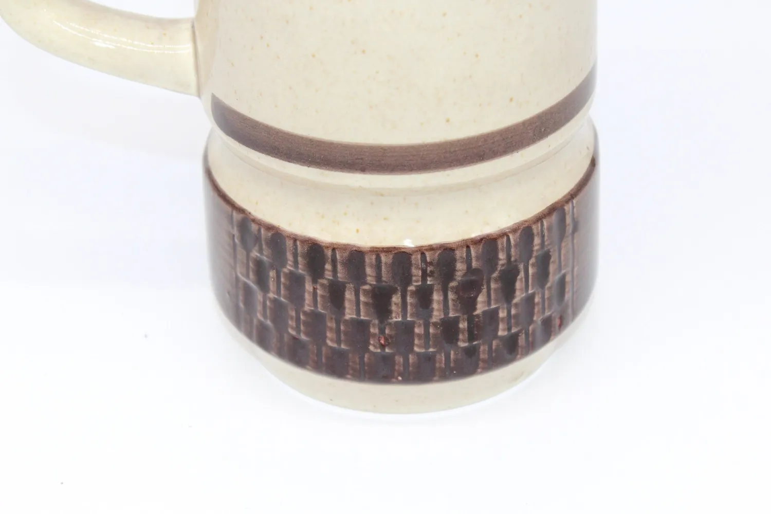 Mon Ami(e) Vintage Kanne Keramik braun-beige 24,5 cm