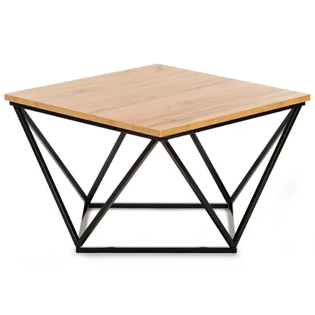 HOWHOMELY Curved 60 cm Beistelltisch