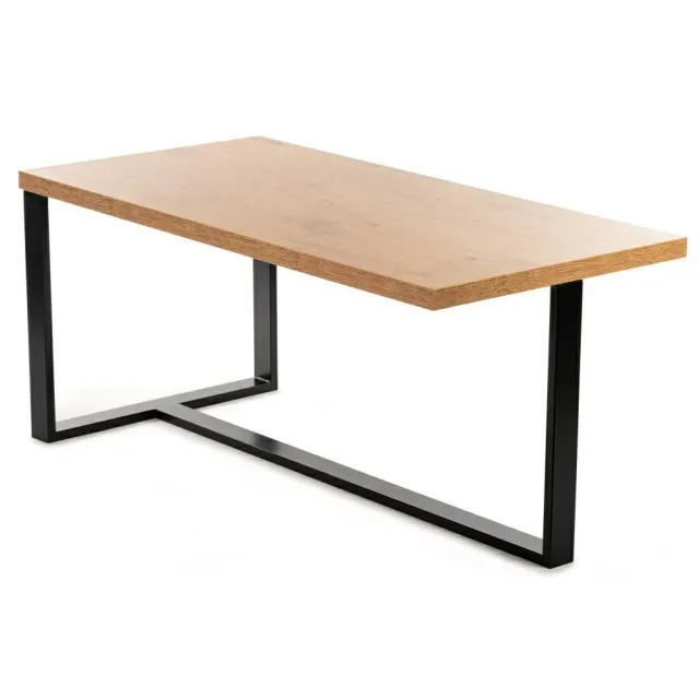 HOWHOMELY CROSS 120x60 cm Beistelltisch LOFT MDF Metall