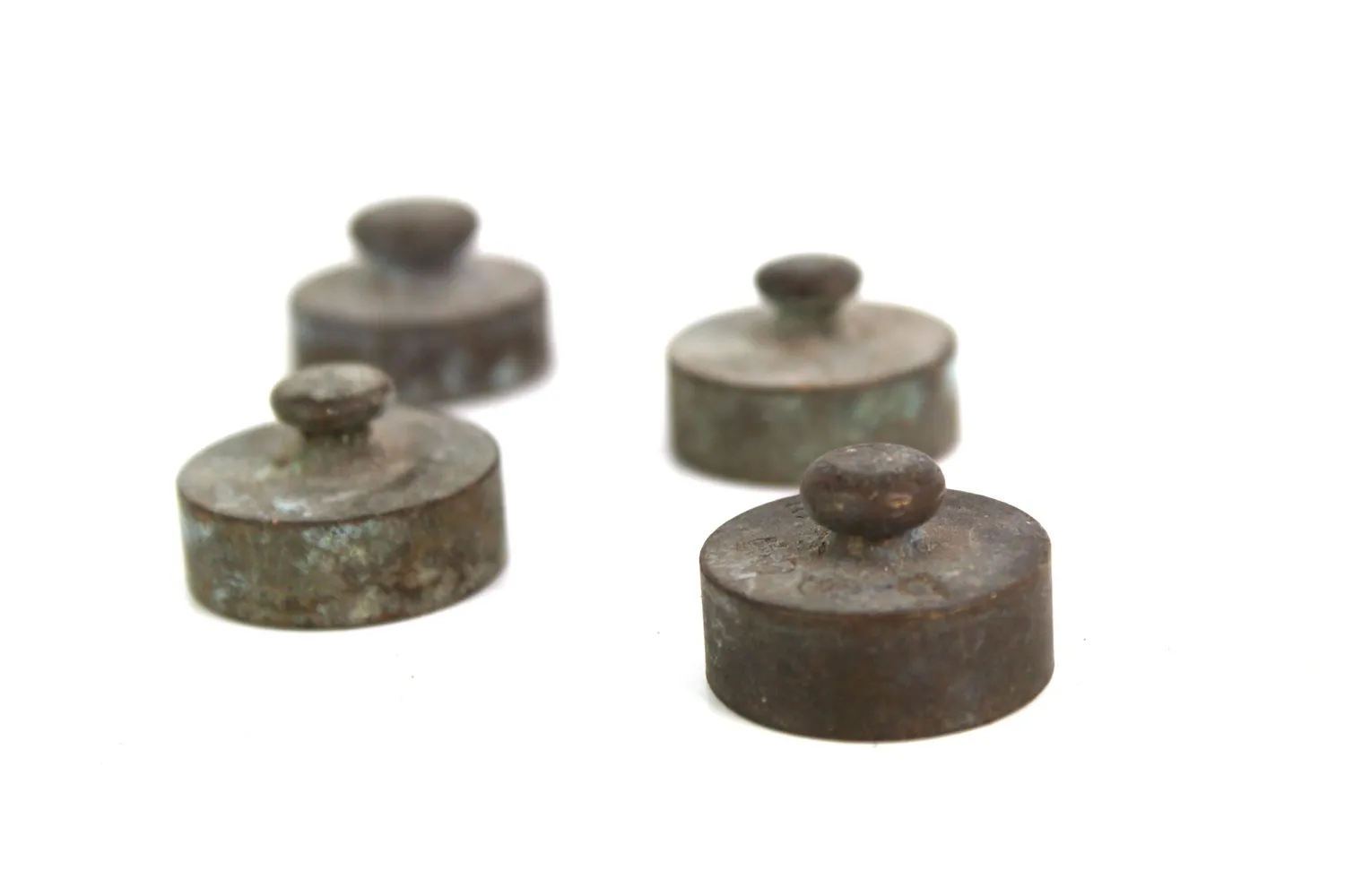 Mon Ami(e) Vintage Gewichte 4x 50 Gramm Set 1930 Patina