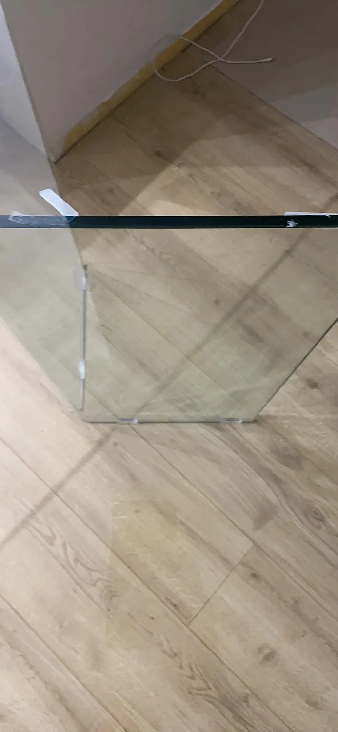 Kave Home Glastisch 180 x 90 cm Transparent Gehärtetes Glas