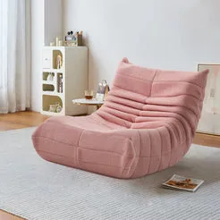 In And OutdoorMatch Loungesessel Beige Stoff 86x65x75 cm