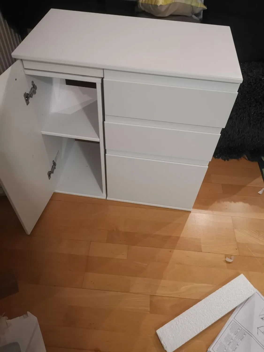 Inter Link Laptop-Office Schreibtisch Weiß ausziehbar