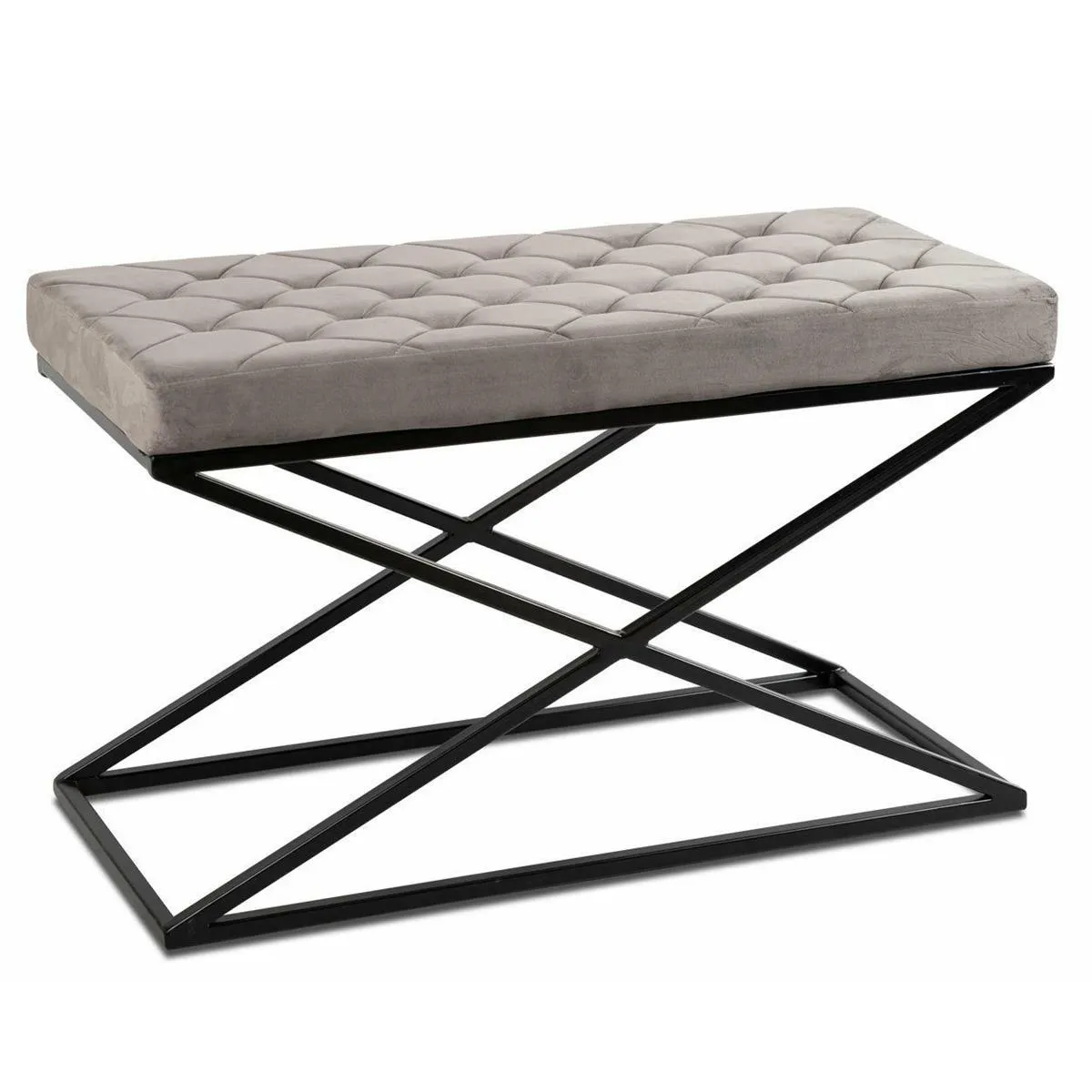 HOWHOMELY DESK Hocker Metall gesteppt