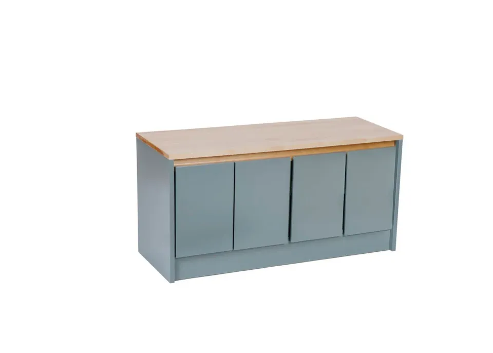 Kundler Home Schuhbank Garderobenbank 4 Türen 100cm