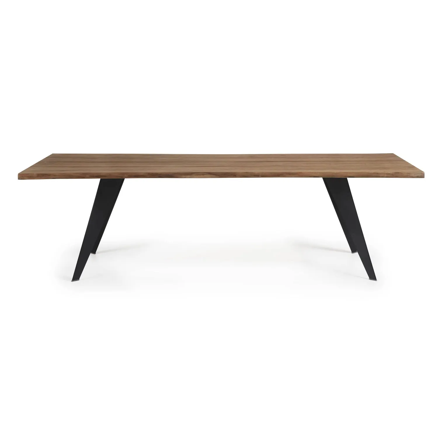 Kave Home Esstisch Eiche antik 220x100 cm schwarz