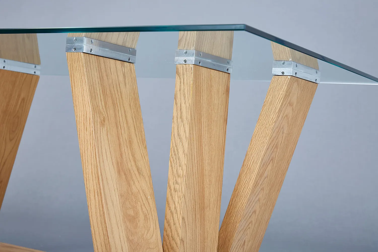 Inter Link Nani Couchtisch Glas Wildeiche 110x60x45 cm