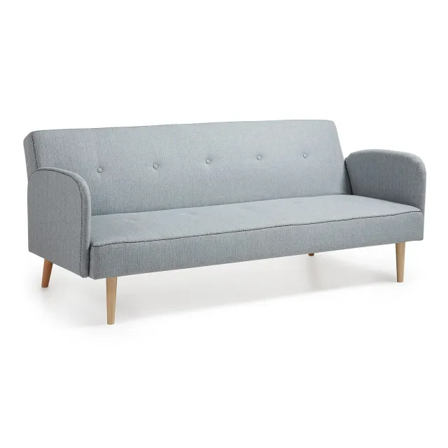 Kave Home Clic-Clac Schlafsofa grau 180 x 107 cm PU-Schaum