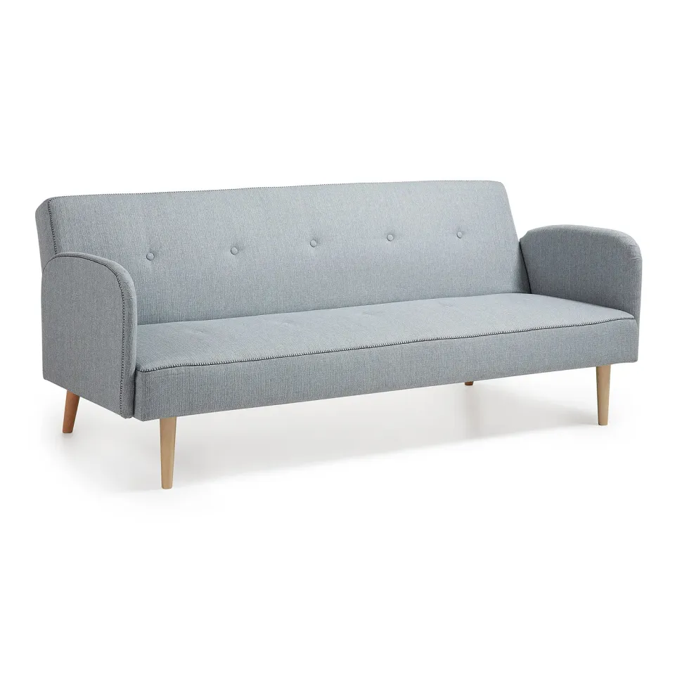 Kave Home Clic-Clac Schlafsofa grau 180 x 107 cm PU-Schaum