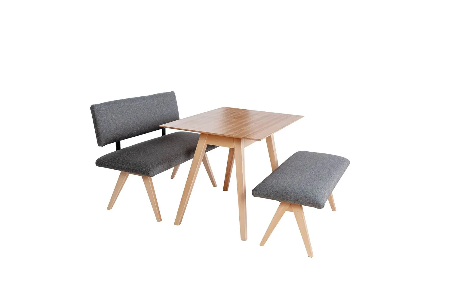 Kundler Home Die Natürliche Essgruppe 3-tlg. Buche