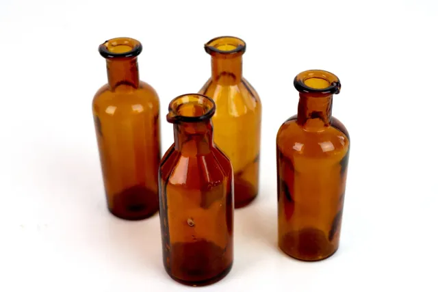 Mon Ami(e) Vintage Apothekerflasche, klein, 8,5 cm, Glasvase