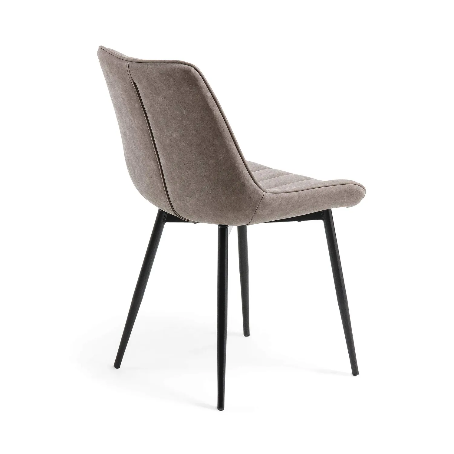 Kave Home Janis Esszimmerstuhl Kunstleder Taupe