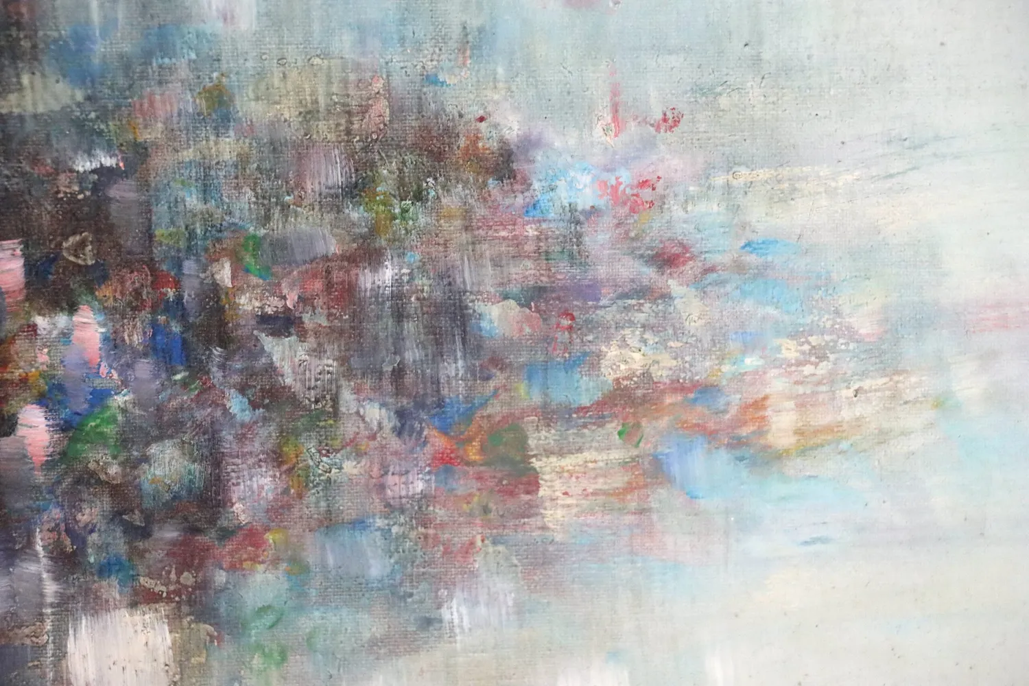Mon Ami(e) Vintage Patricia Larsen Acrylgemälde abstrakt