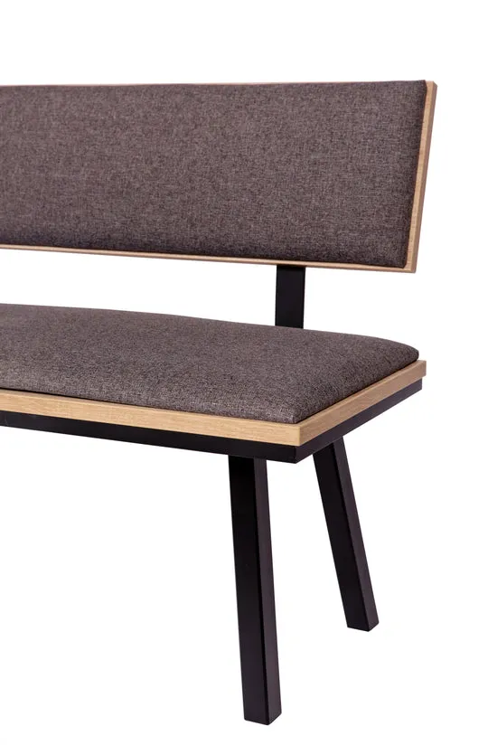 Kundler Home Die Elegante Sitzbank 125cm mit Lehne