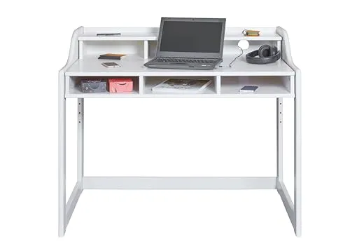Inter Link Kids Learning Kinderschreibtisch weiß 111,8 cm Massivholz