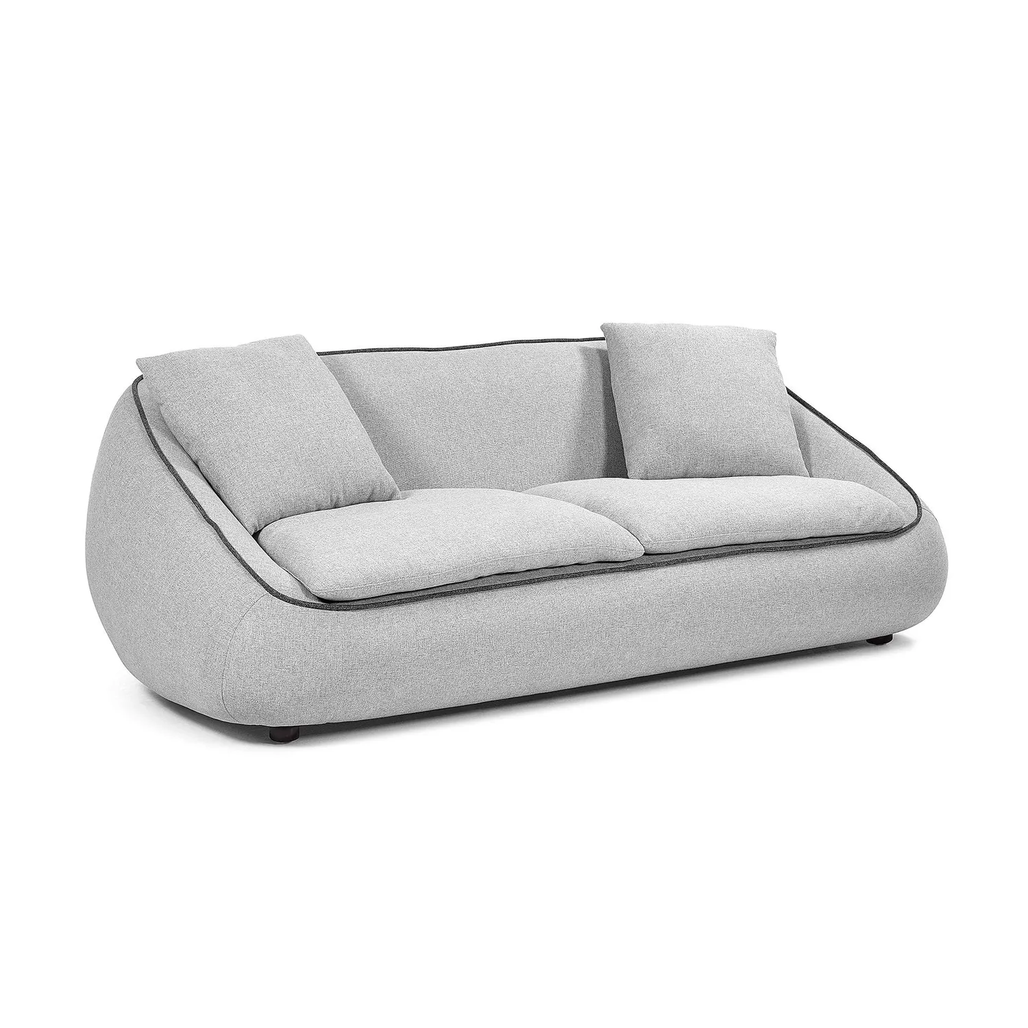 Kave Home Safira Sofa Hellgrau Stoff