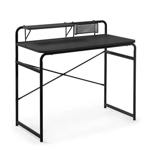 Kave Home Foreman Schreibtisch schwarz 98x46 cm Stahl