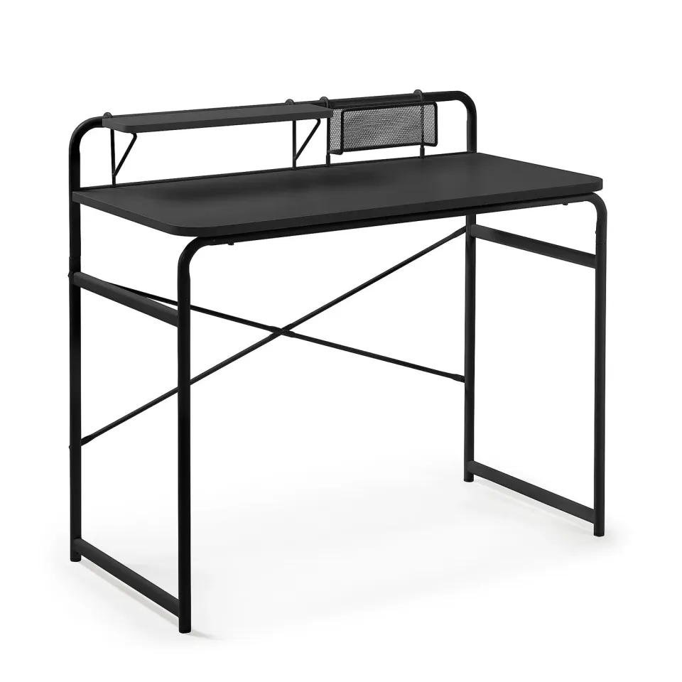 Kave Home Foreman Schreibtisch schwarz 98x46 cm Stahl