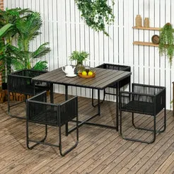 In And OutdoorMatch Garten-Set 5teilig