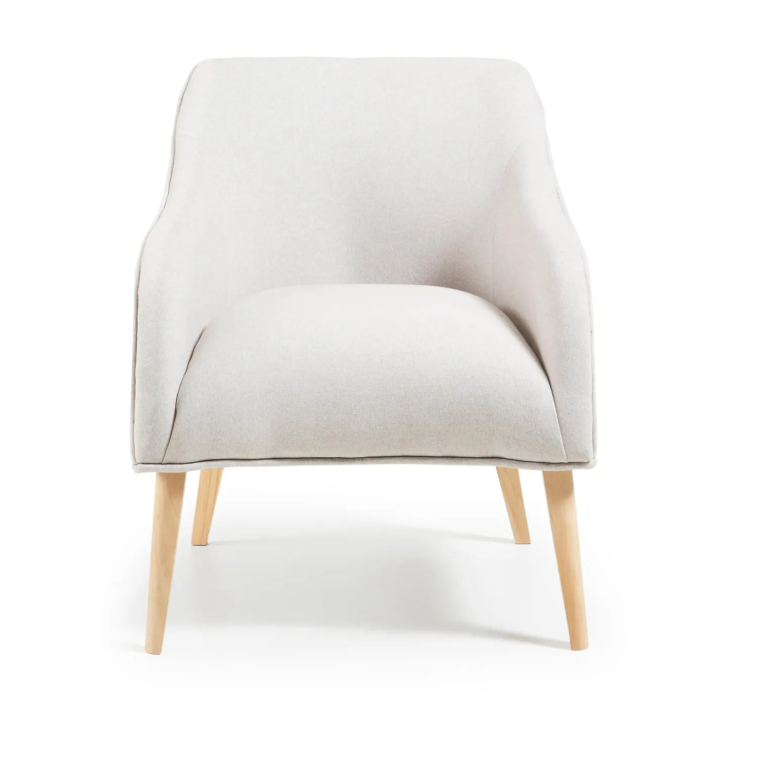 Kave Home Sessel beige Stoff Teflon 65 cm