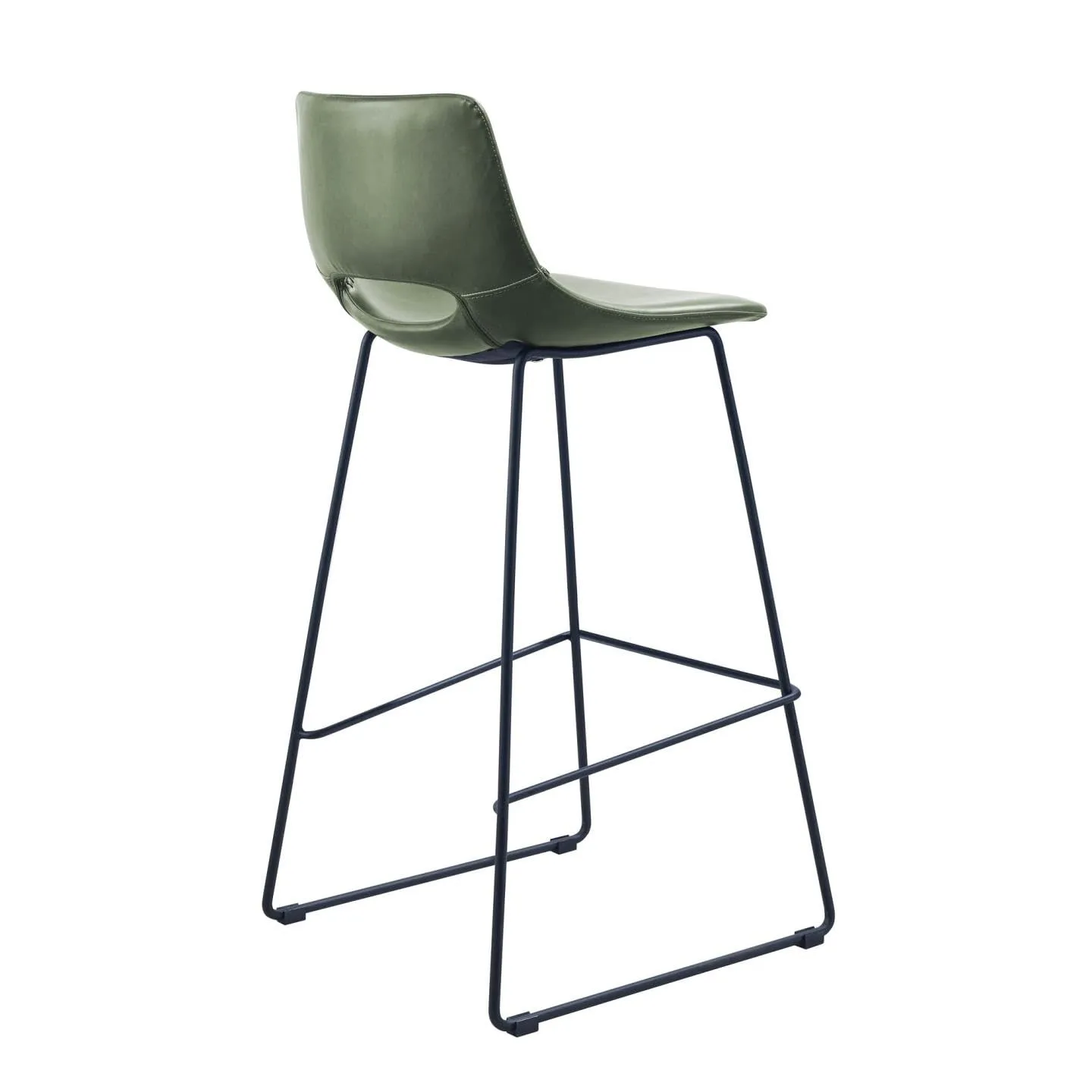 Kave Home Zahara Barhocker 65 cm Kunstleder