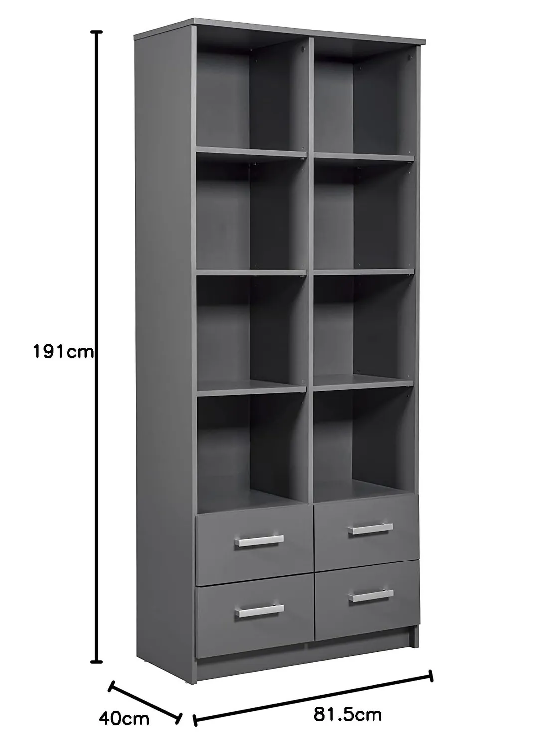 Inter Link Elenzio Standregal anthrazit 81,5 cm