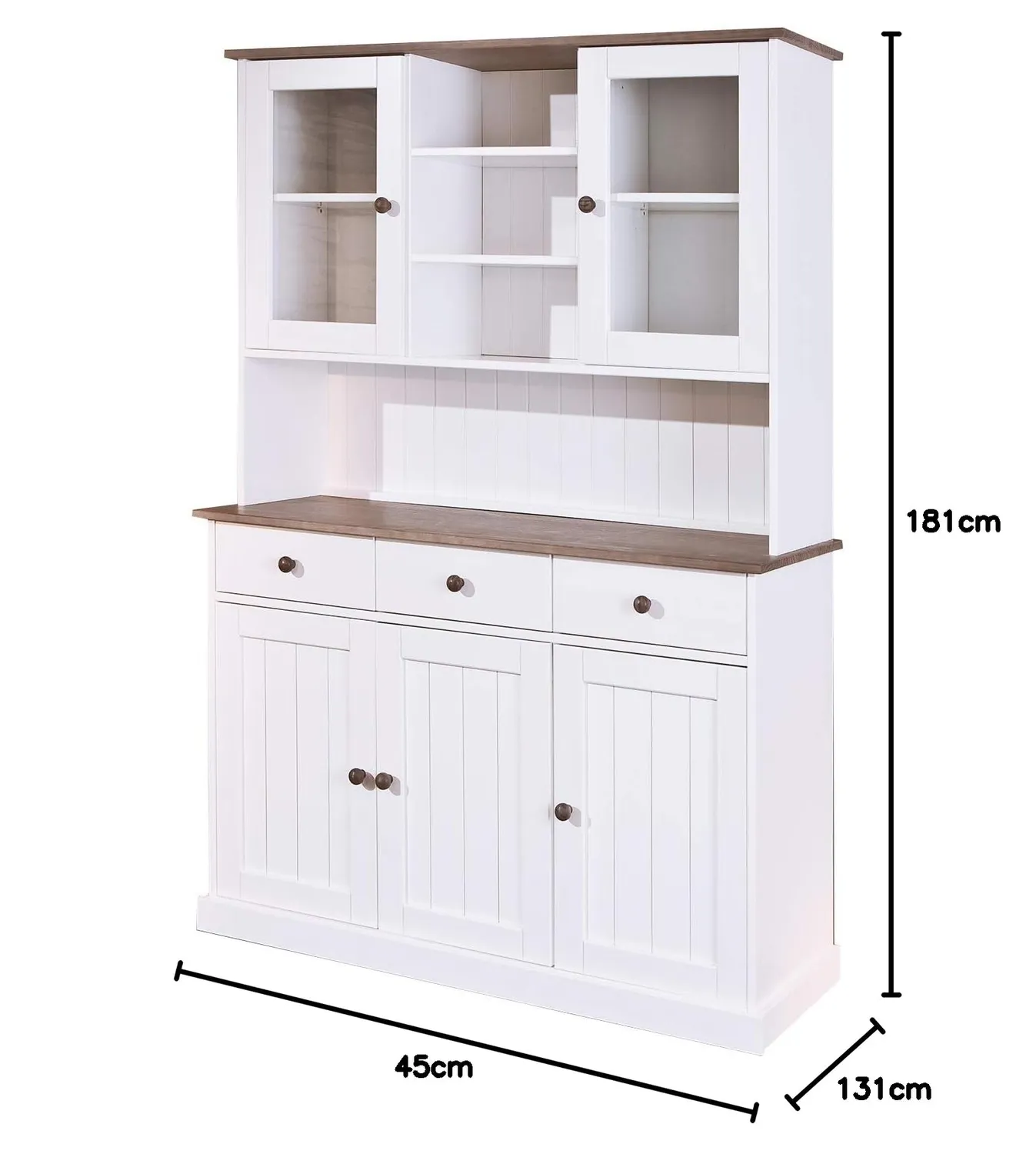 Inter Link Westerland 6.2 Vitrinenschrank Kiefer