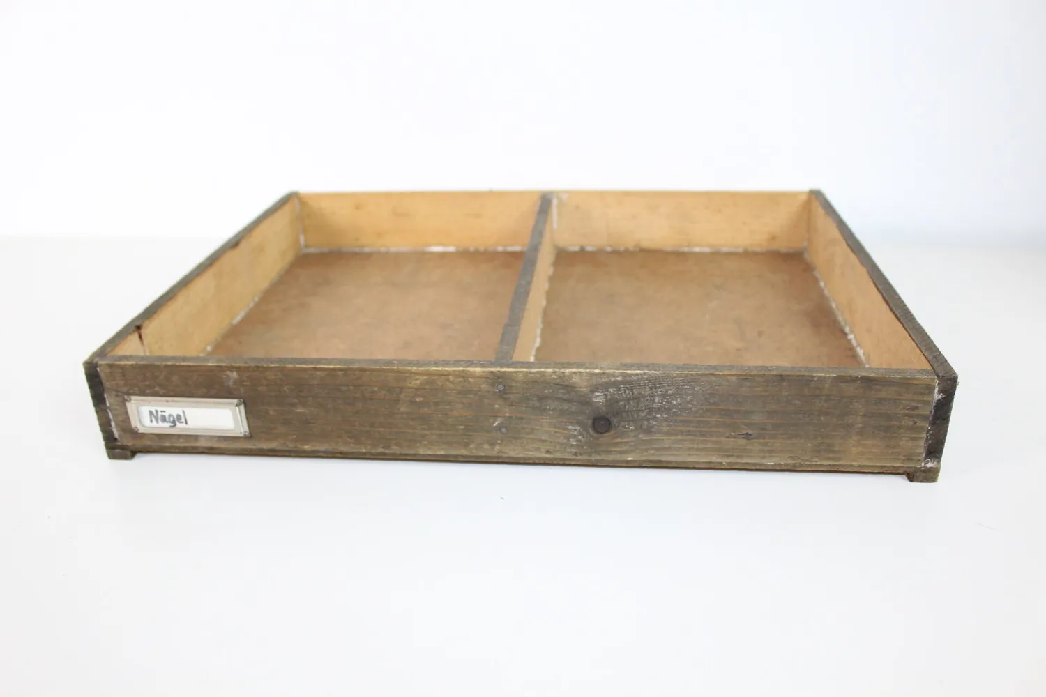 Mon Ami(e) Vintage Holzkiste Werkstatt Holz mit Einteilung