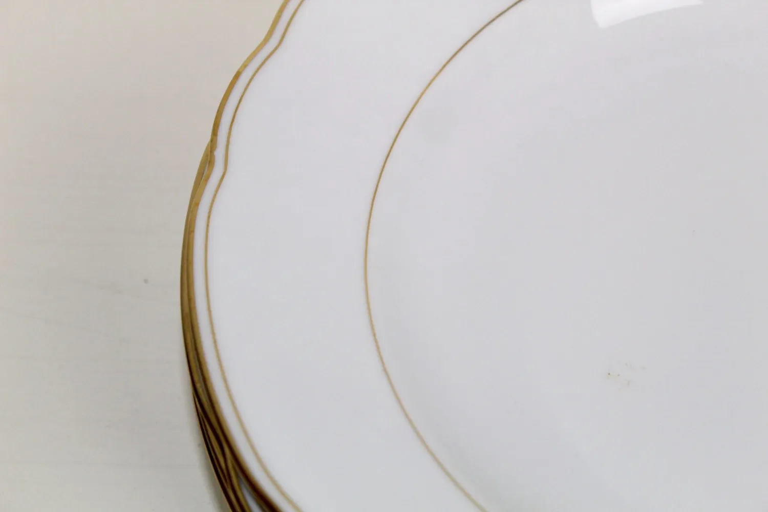 Mon Ami(e) Vintage Goldrand Suppenteller Porzellan 23 cm