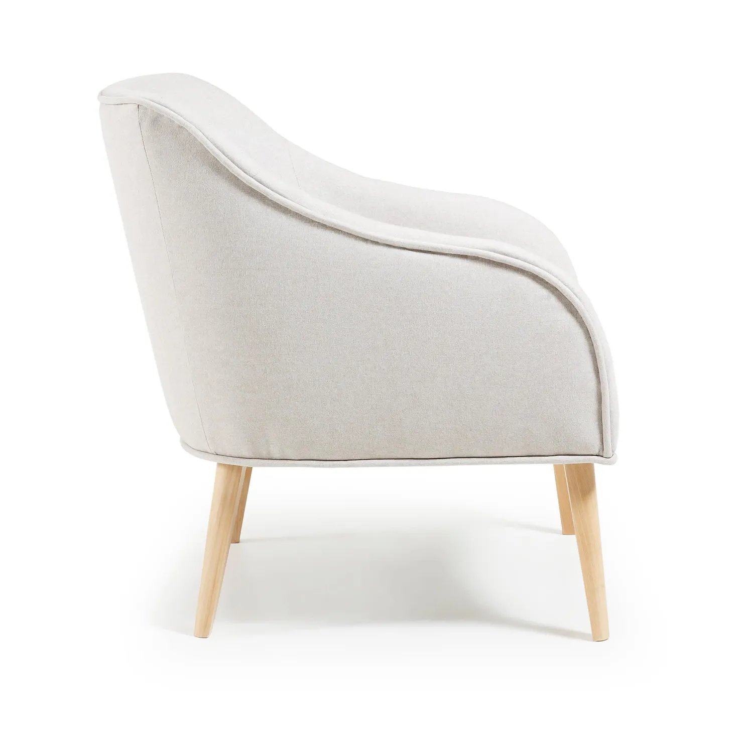 Kave Home Sessel beige Stoff Teflon 65 cm