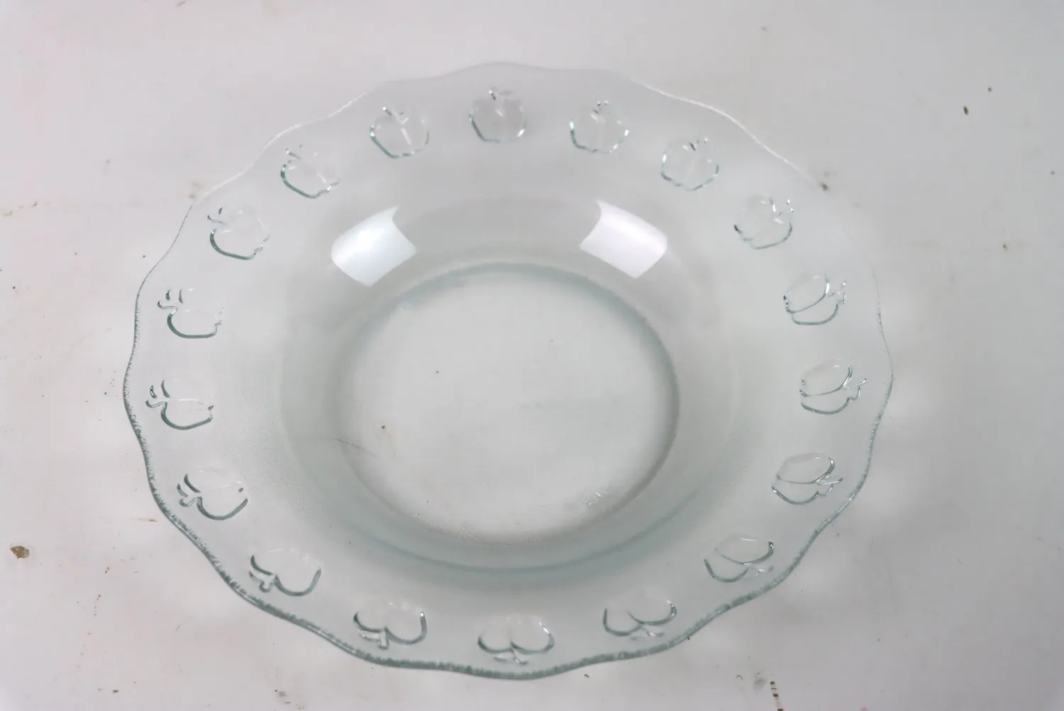 Mon Ami(e) Vintage Glasteller Apfelmotiv 23 cm 2er-Set
