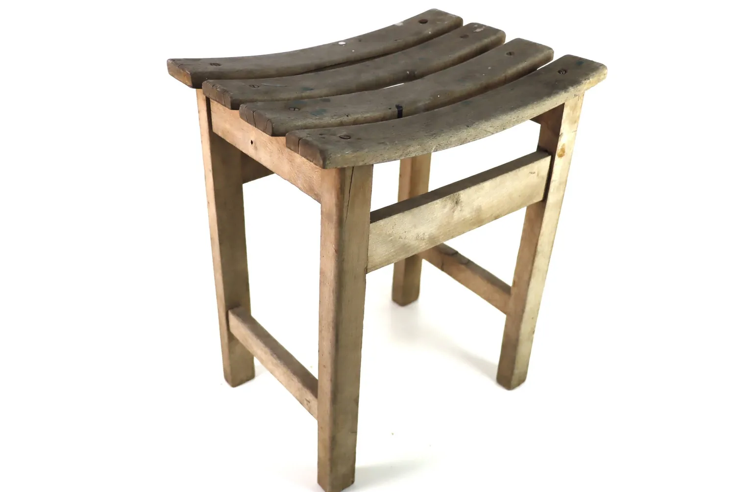 Mon Ami(e) Vintage Hocker Massivholz antik 40x30 cm