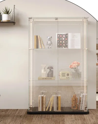 In And OutdoorMatch Vitrine Glasschrank LED 53x10x60