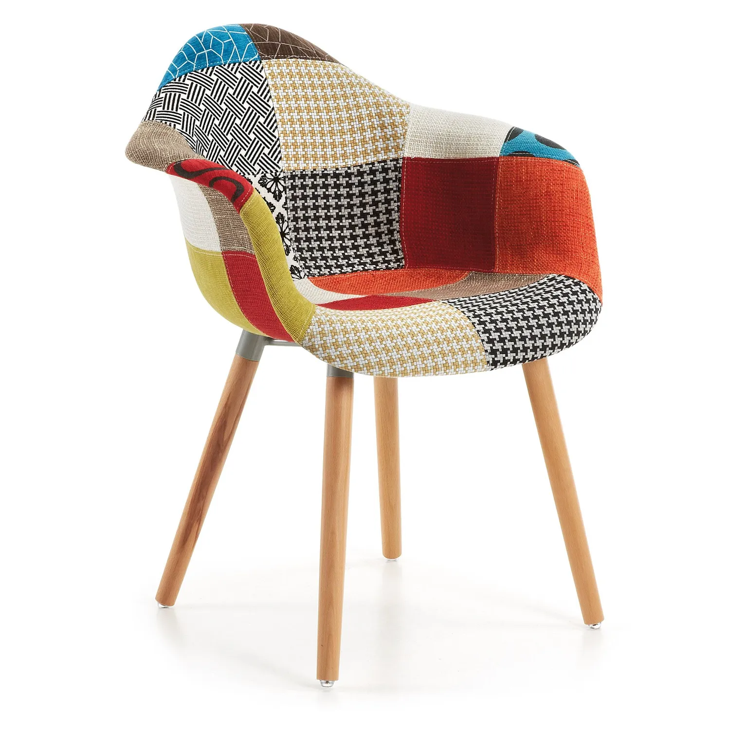 Kave Home Kevya Esszimmerstuhl Patchwork