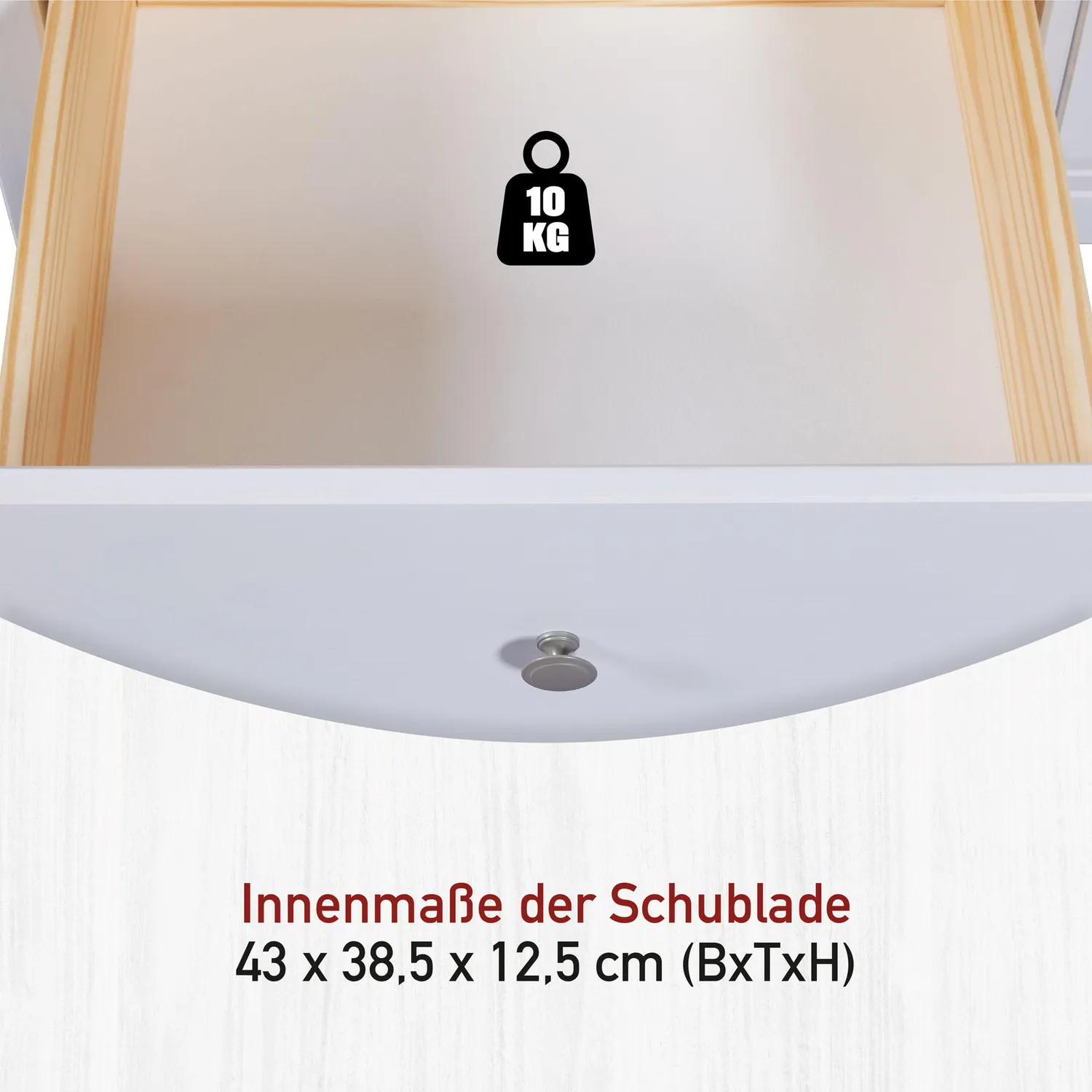 Inter Link Couchtisch Kiefer massiv weiß