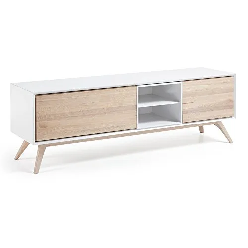 Kave Home Eunice TV-Lowboard weiß Holz
