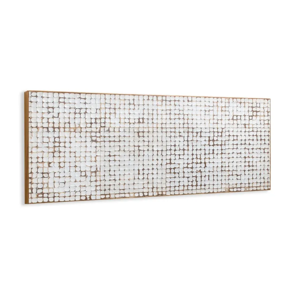 Kave Home Kron Bettkopfteil 160 cm Mangoholz Kokos