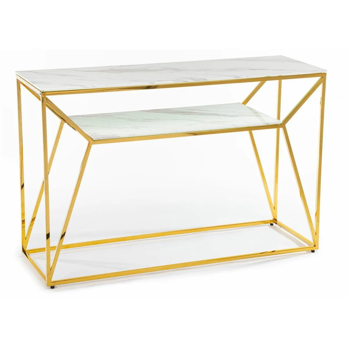 HOWHOMELY Farasin Sideboard Glas 120 cm