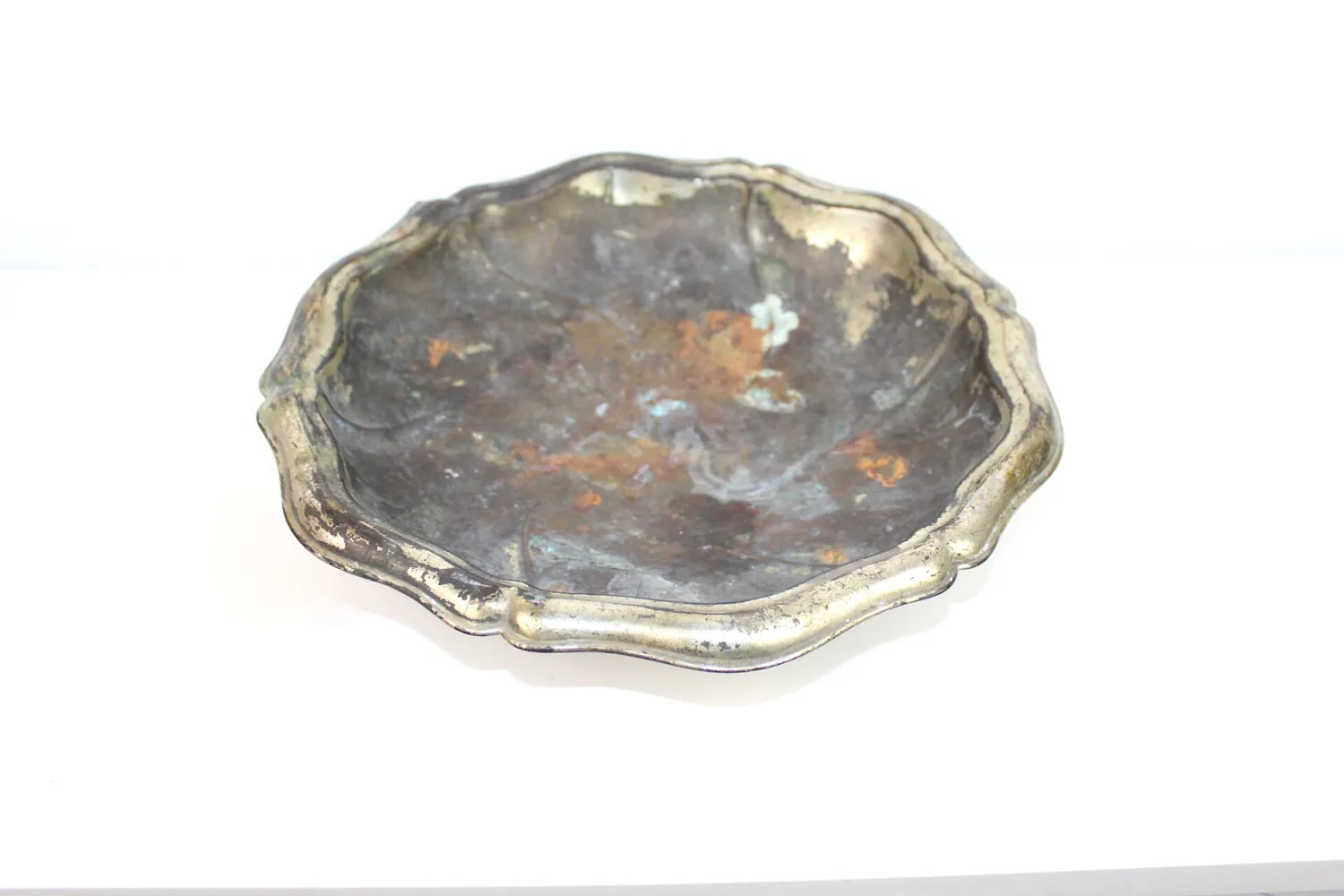 Mon Ami(e) Vintage Schale Metall gold Patina 30cm Shabby