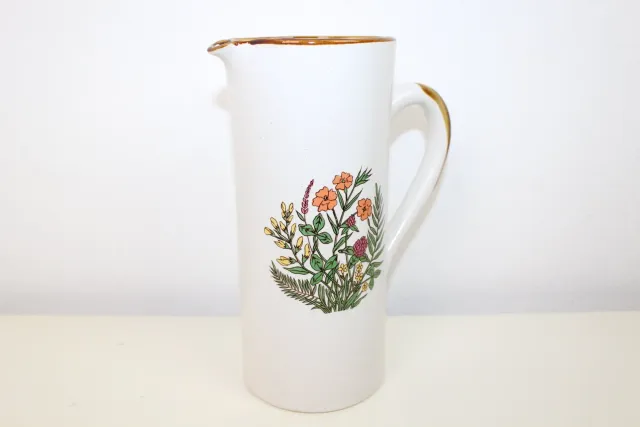 Mon Ami(e) Vintage Kanne Keramik Feldblumen schlank