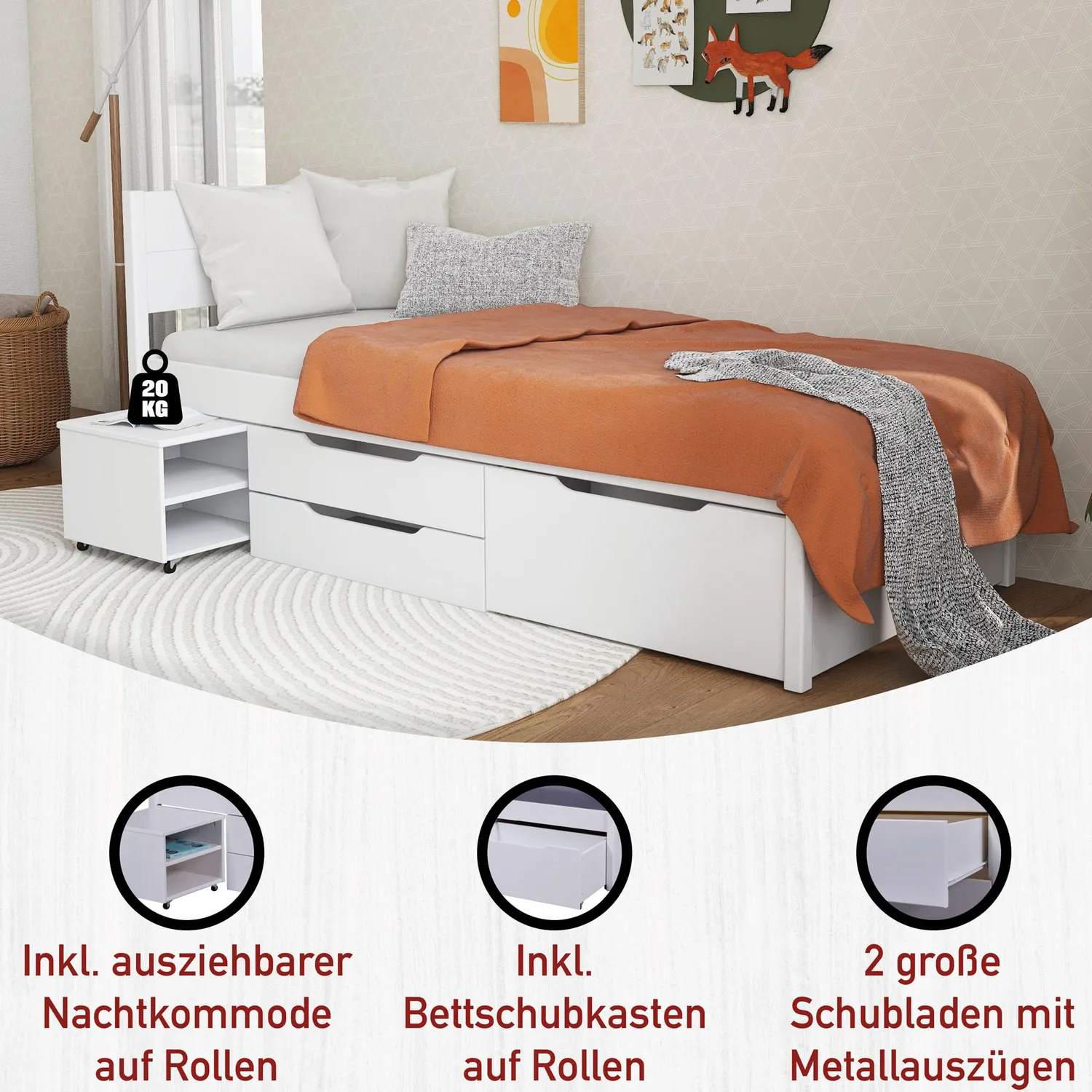 Inter Link Efetivo Funktionsbett