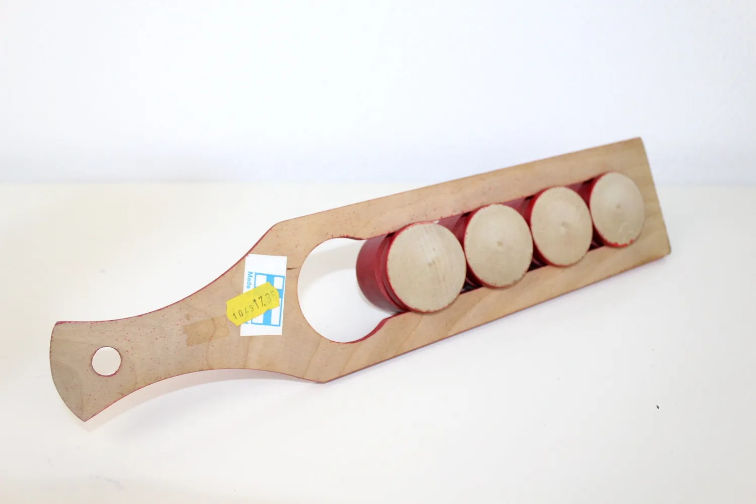 Mon Ami(e) Vintage 4 Eierbecher mit Halterung Holz Vintage-Set