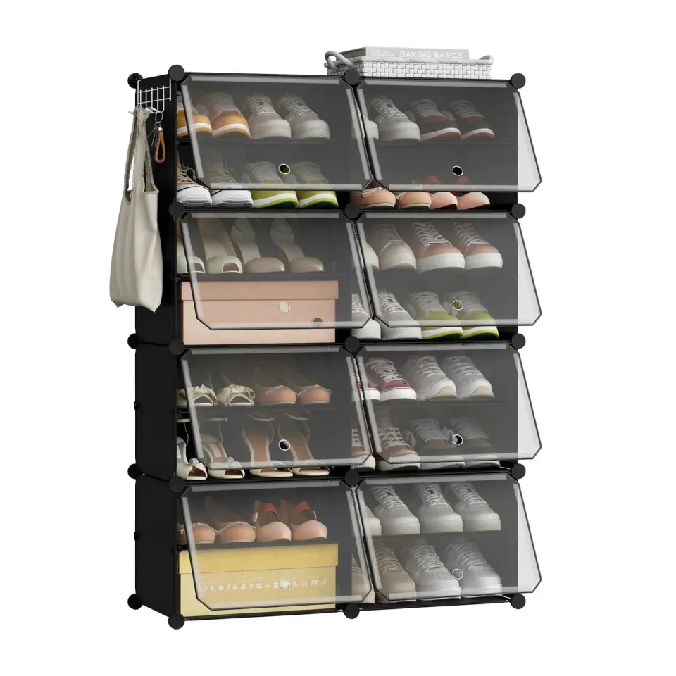 In And OutdoorMatch Schuhschrank modular transparent stapelbar