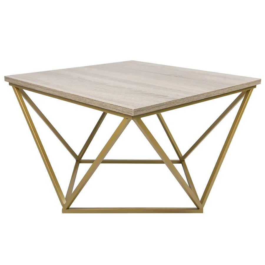 HOWHOMELY Curved 60 cm Beistelltisch