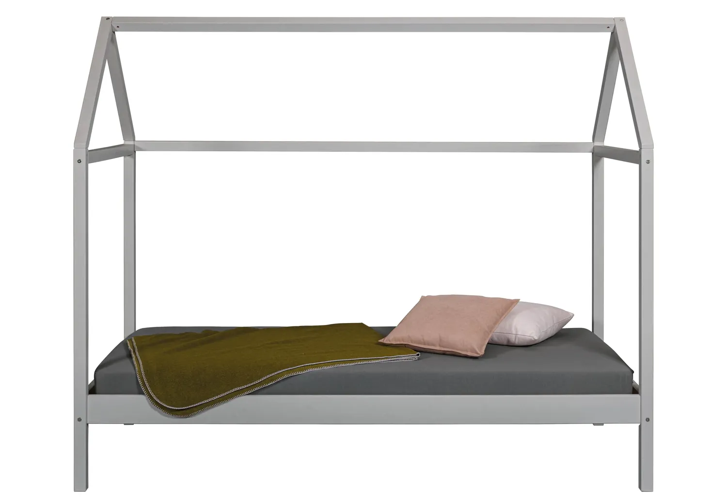 Inter Link Sun Road Hausbett Kinderbett 90x200 grau Kiefer