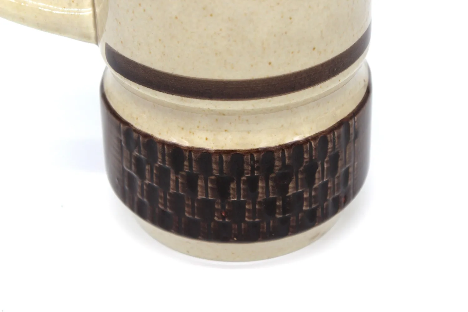 Mon Ami(e) Vintage Kanne Keramik braun-beige 24,5 cm