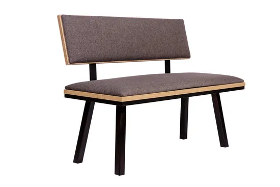 Kundler Home Die Elegante Sitzbank 125cm mit Lehne