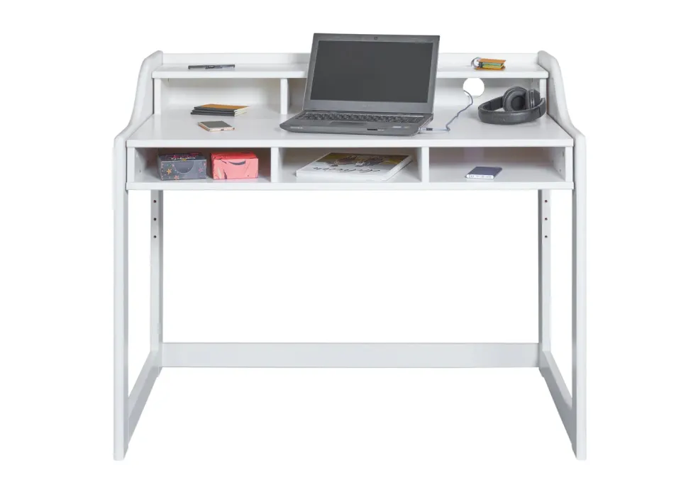 Inter Link Kids Learning Kinderschreibtisch weiß 111,8 cm Massivholz